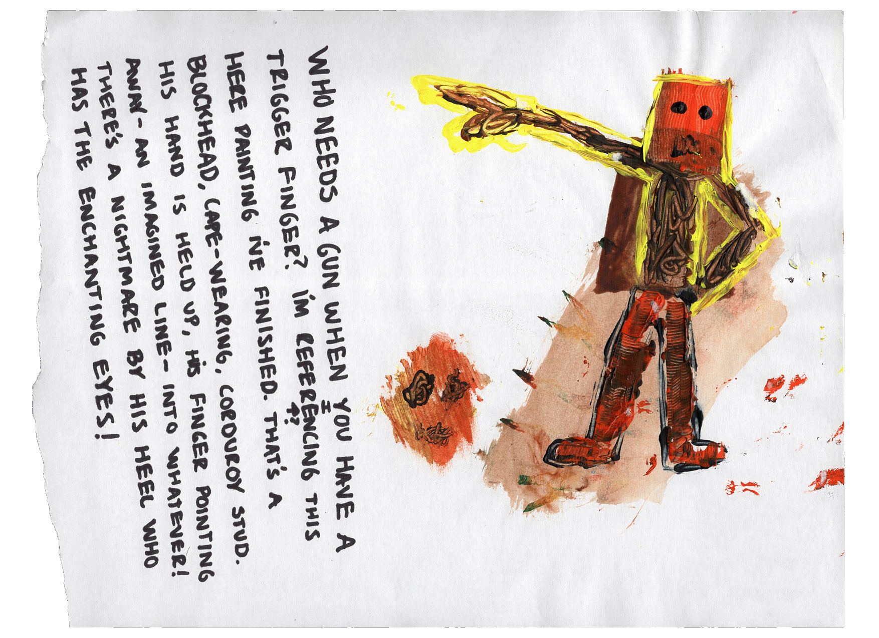 letter and/or sketch